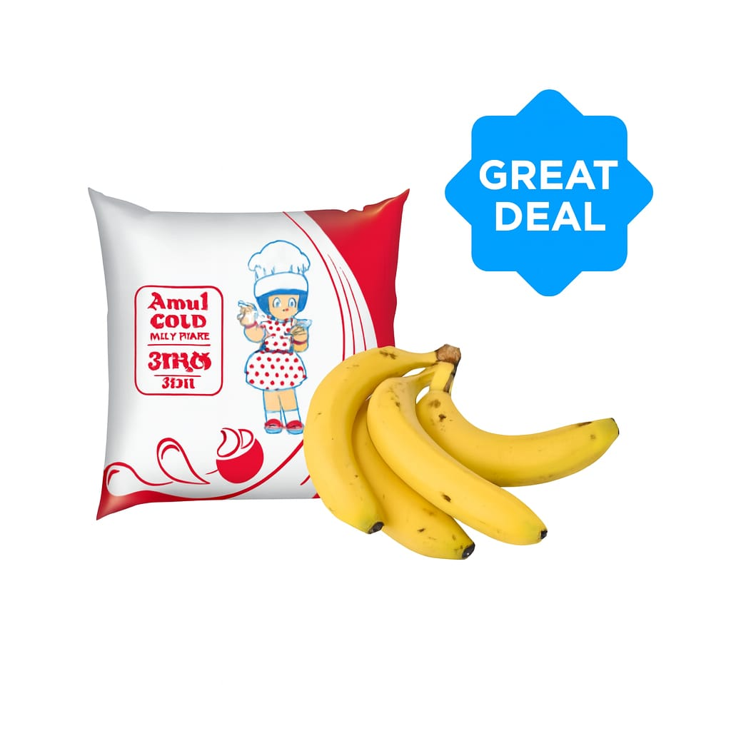 Amul Dudh & Banana Combo